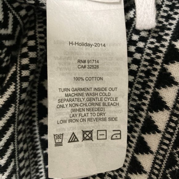 Mens Armani Exchange Cotton Sweater Black/White Pattern Size Small - Picture 4 of 4